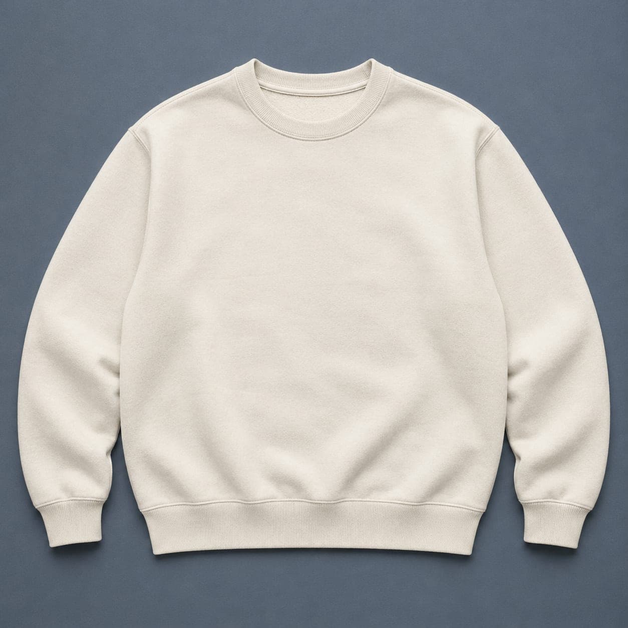 One Zip Sweat piece taken out of the pack and laid flat